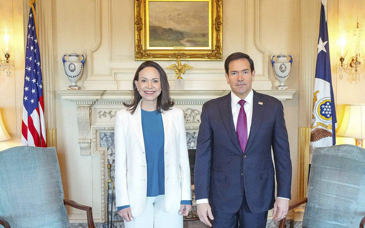 Rubio pide paciencia para la transición en Venezuela tras reunirse con Machado