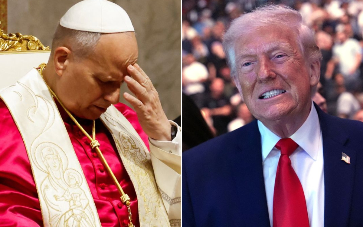 Trump se lanza contra el Papa León; lo llama 'débil'