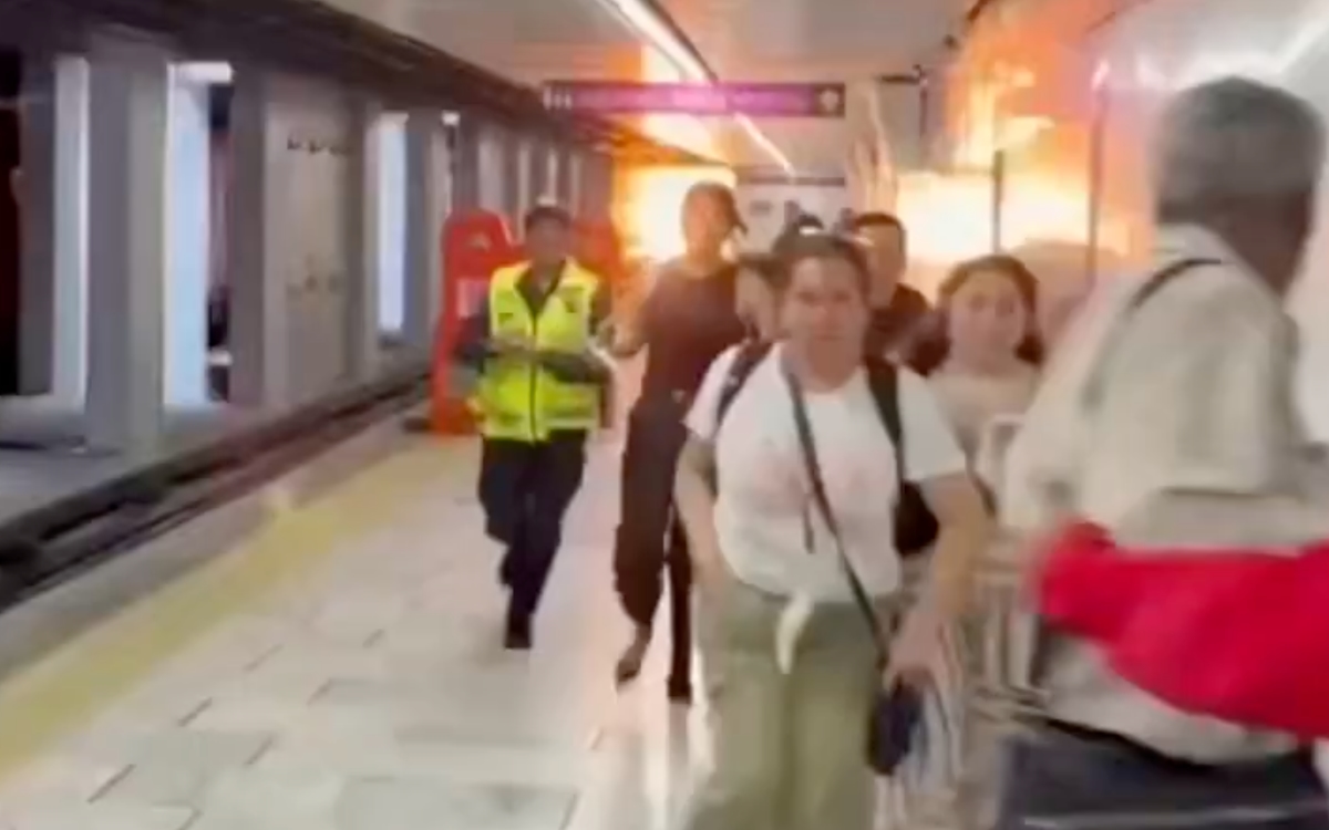 Video | Cortocircuito provoca flamazo en la estación Salto del Agua del Metro de la CDMX