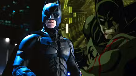 Batman en The Dark Knight Rises y Batman Gotham Knight