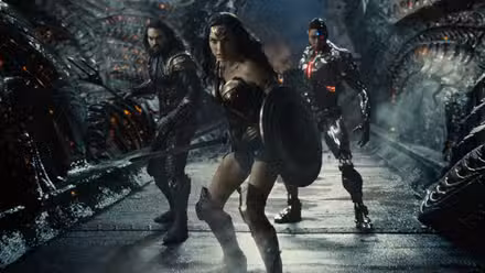 Aquaman, Wonder Woman y Cyborg en La Liga de la Justicia de Zack Snyder