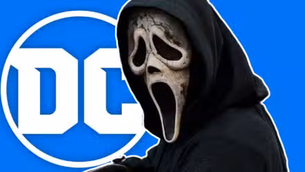 Ghostface de Scream con el logo de DC