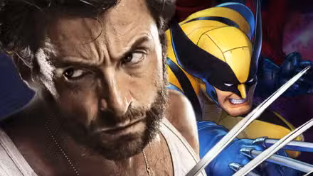 Wolverine de Hugh Jackman mira a su lado junto a un Logan disfrazado