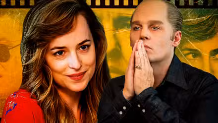 Imagen personalizada de Black Mass muestra a Johnny Depp y Dakota Johnson en sus papeles principales