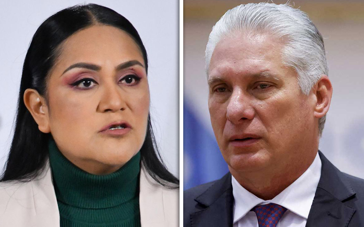 Díaz-Canel felicita a Ariadna Montiel tras asumir la presidencia de Morena