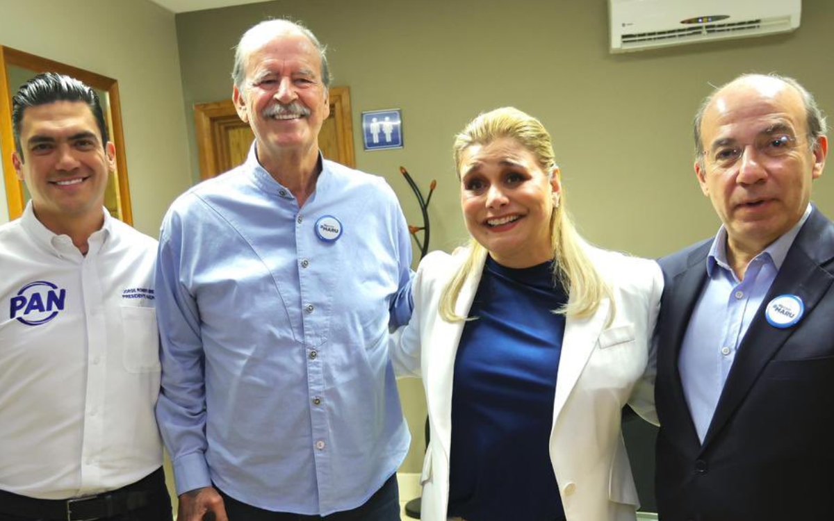 Fox y Calderón respaldan a María Eugenia Campos; 'el final del régimen inicia en Chihuahua', dice la gobernadora