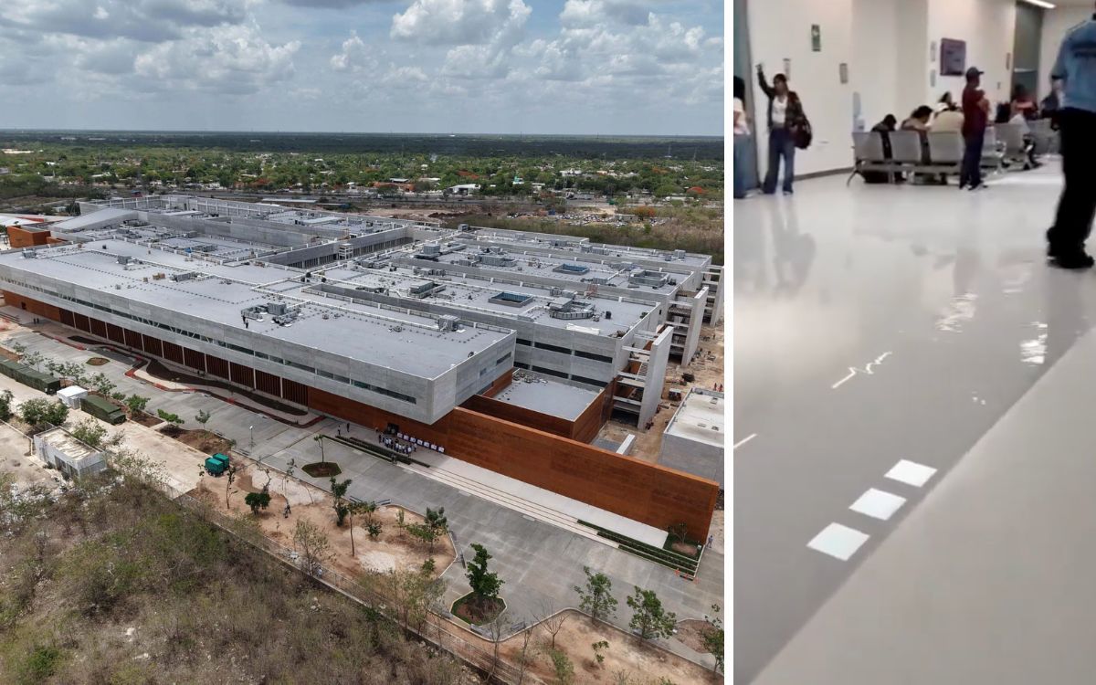 IMSS niega inundación en el recién inaugurado hospital de Yucatán