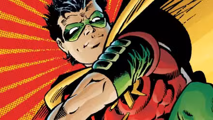 Arte clásico de DC de Robin de los cómics de Batman.