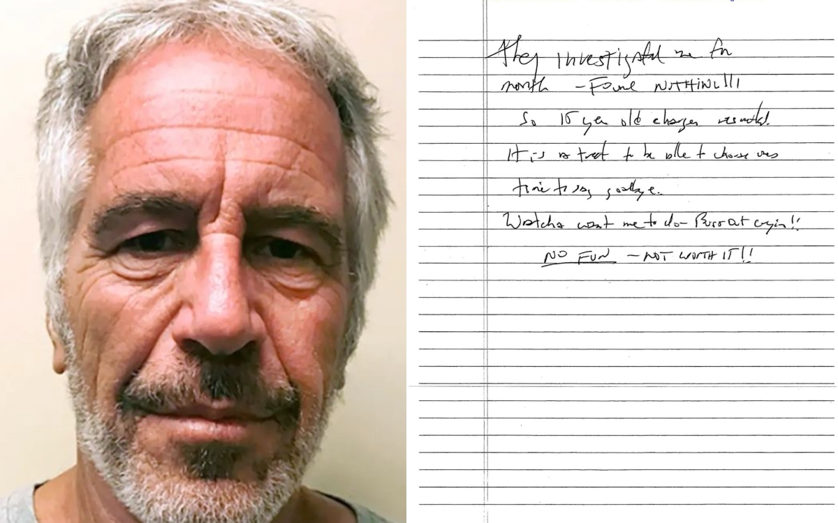 Las últimas palabras de Jeffrey Epstein antes de morir; publican supuesta carta de suicidio