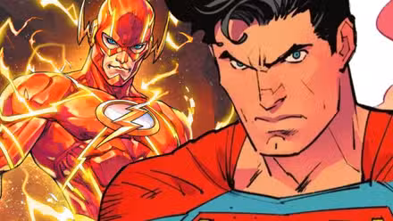 Imagen de portada: Flash (izquierda) y Superman (derecha)