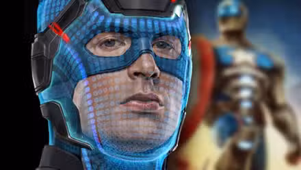 arte conceptual del mcu del capitán américa y guerrero civil borroso