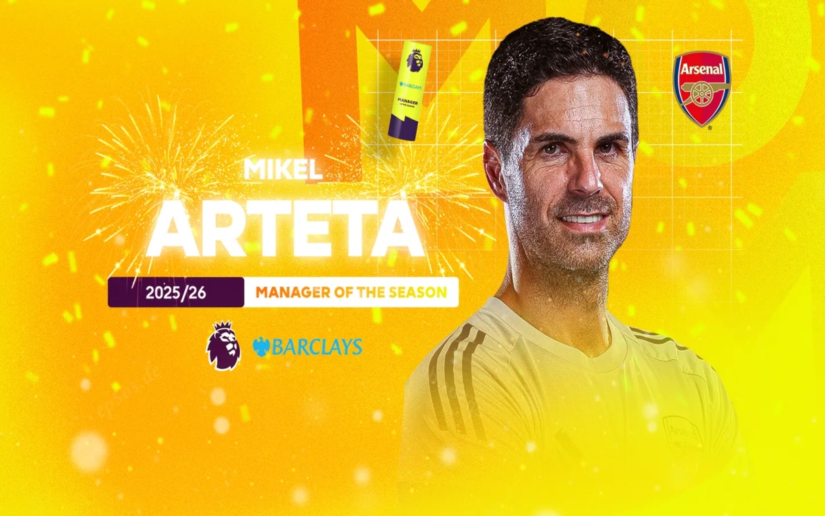 Mikel Arteta es elegido como el mejor entrenador de la Premier League | Video