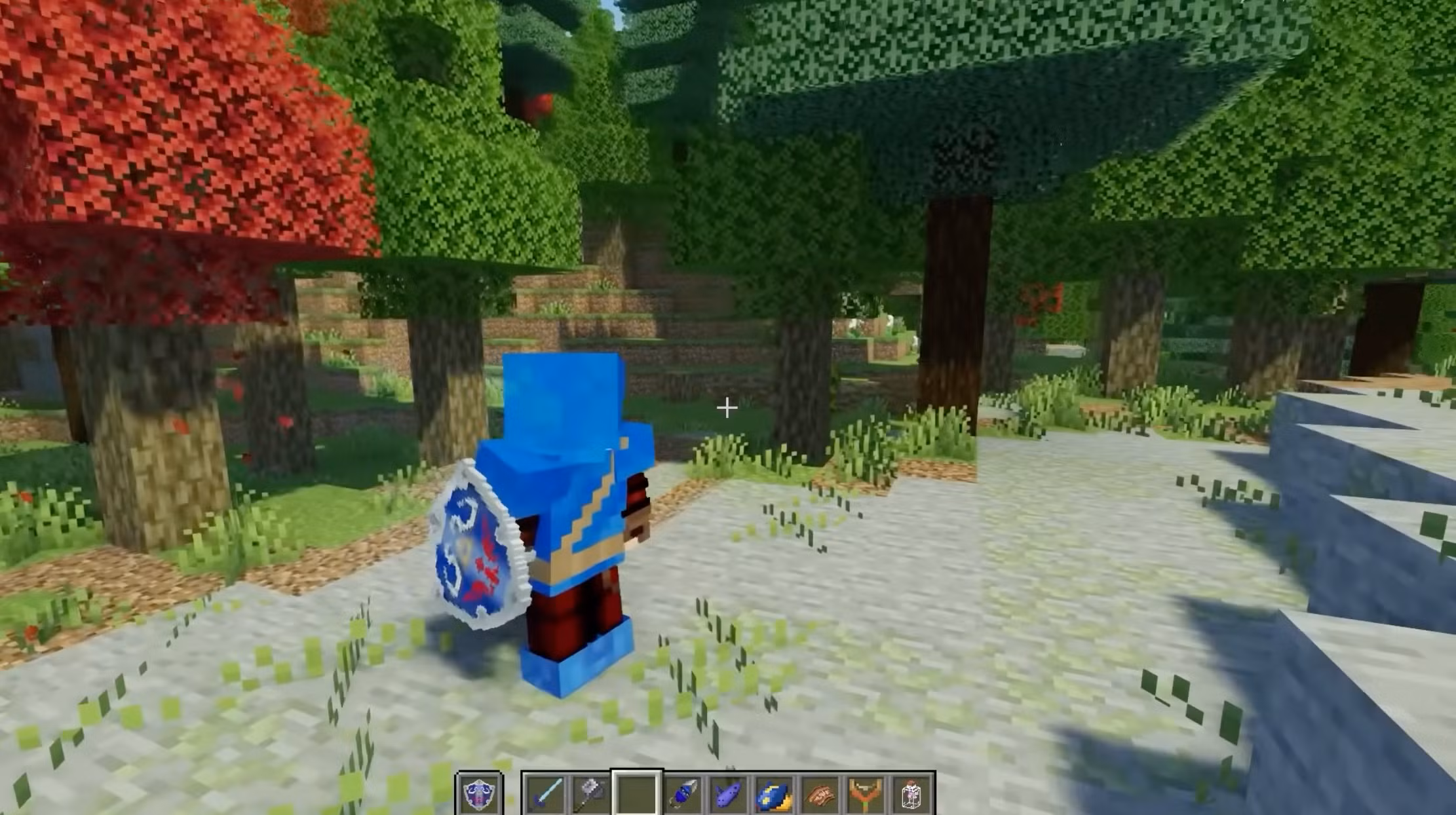 La imagen muestra el mod Echoes of Hyrule Minecraft