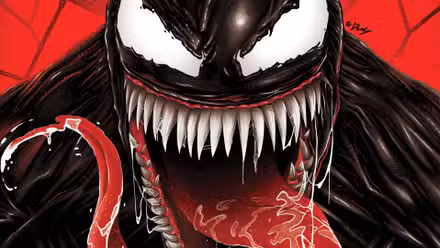 Venom mueve su lengua en la portada de Marvel Comics