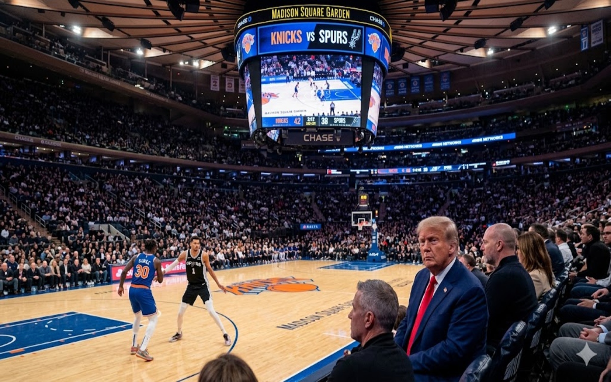 'Amenaza' Donald Trump con asistir al Juego 3 de las Finales NBA en el Madison Square Garden | Video