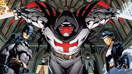 Panel de Azrael DC Comics