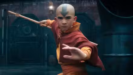 Aang peleando en Avatar The Last Airbender