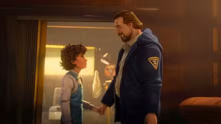Once mirando a Hopper en Stranger Things Tales del 85