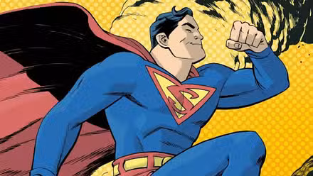 Portada variante de Superman The Stranger con Superman con disfraz de la Edad de Oro
