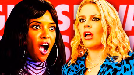 Renée Elise Goldsberry como Wickie Roy y Busy Philipps como Summer Dutkowsky en Girls5eva.