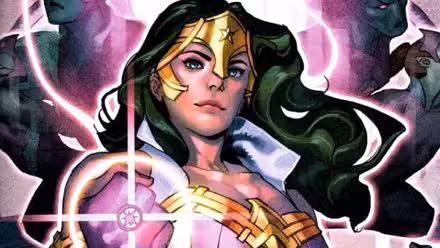 Wonder Woman usa un anillo Violet Lantern como Star Sapphire en Blackest Knight de DC