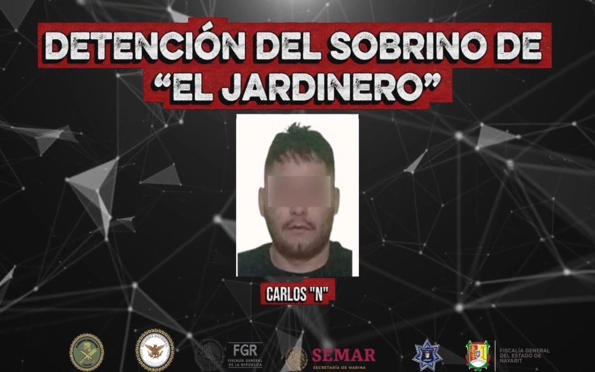 Cae con arsenal sobrino de 'El jardinero'