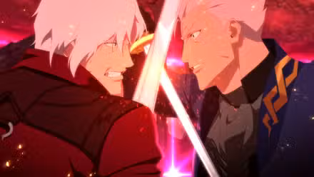 Dante y Vergil chocan espadas en la segunda temporada de Devil May Cry