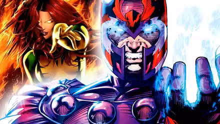 Magneto y fénix de x-men que representan mutantes de nivel omega