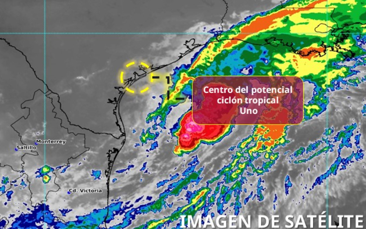 Potencial ciclón tropical Uno se mantiene en el noroeste del Golfo de México