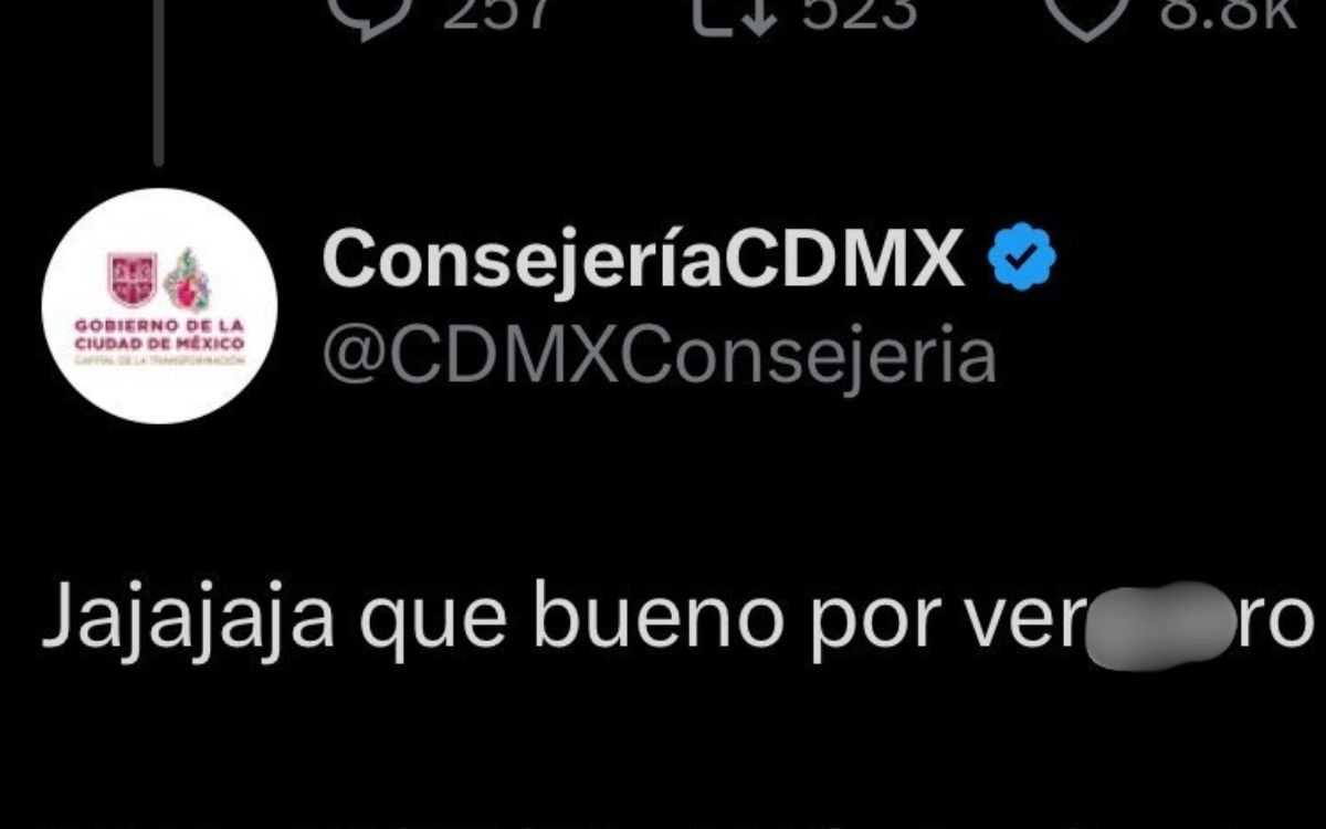 Tras grosera publicación, Consejería CDMX asegura que hackearon su cuenta