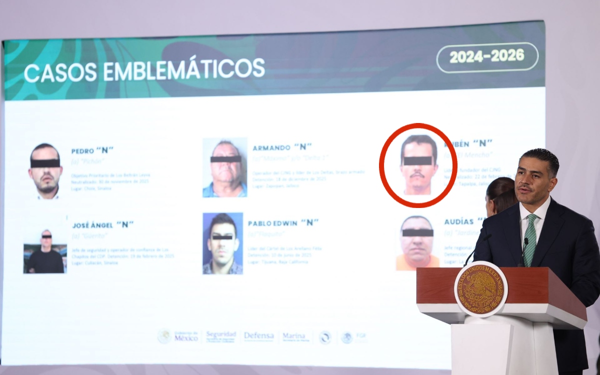 Tras la muerte de 'El Mencho", ya no hay evidencia de que el CJNG apoye a 'Los Chapitos': García Harfuch