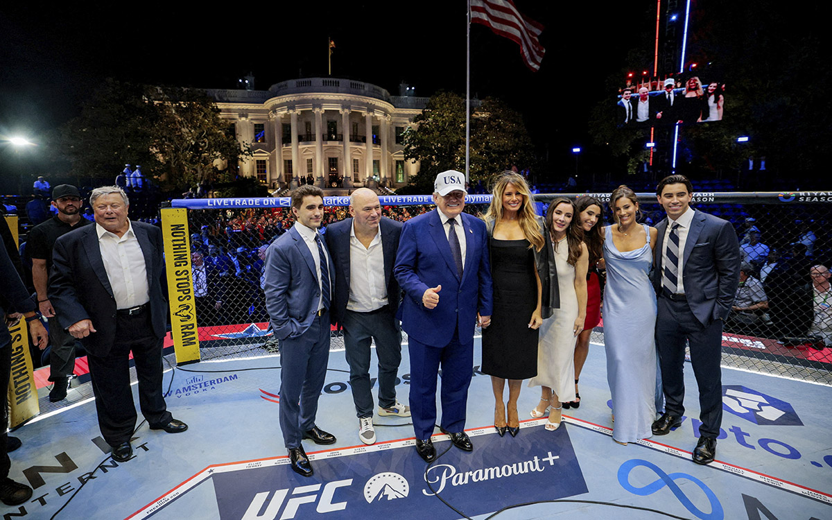 Trump celebra sus 80 años con una inédita velada de UFC en la Casa Blanca | Fotos
