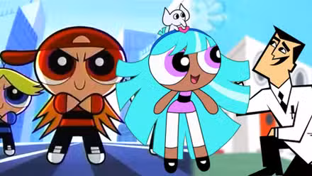 Las Chicas Superpoderosas Rowdyruff Boys, Bliss y el Profesor Utonium