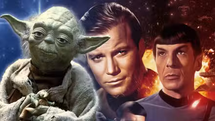 Star Wars y Star Trek con Yoda y Spock