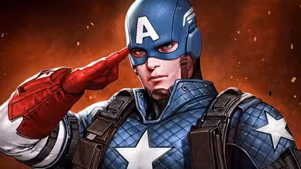Steve Rogers Capitán América saluda en el arte de Marvel Comics
