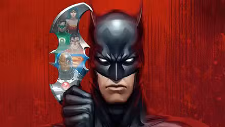 Liga de la Justicia Doom Batman con Batarang
