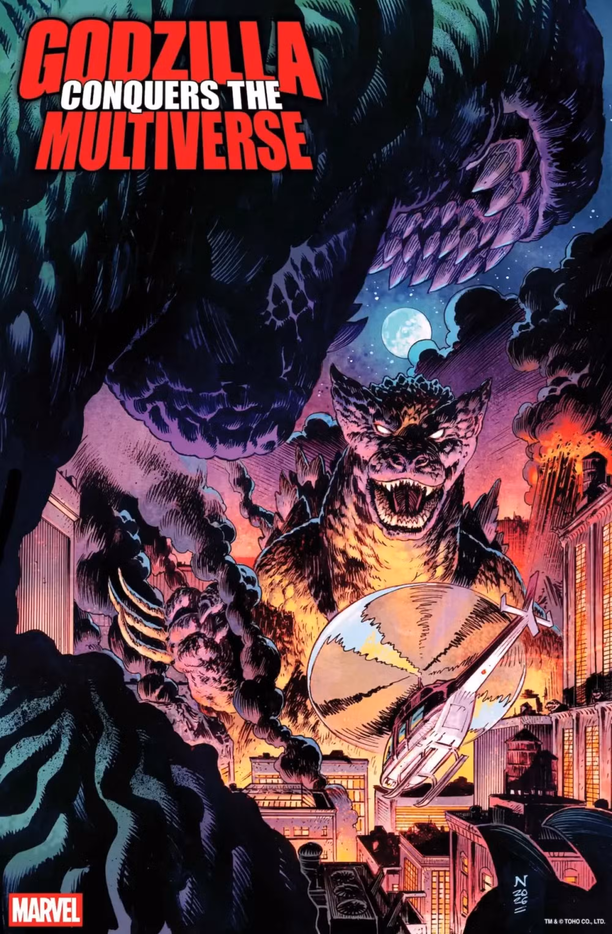 Godzilla conquista la portada del multiverso mostrando Wolverine Godzilla Claws 2