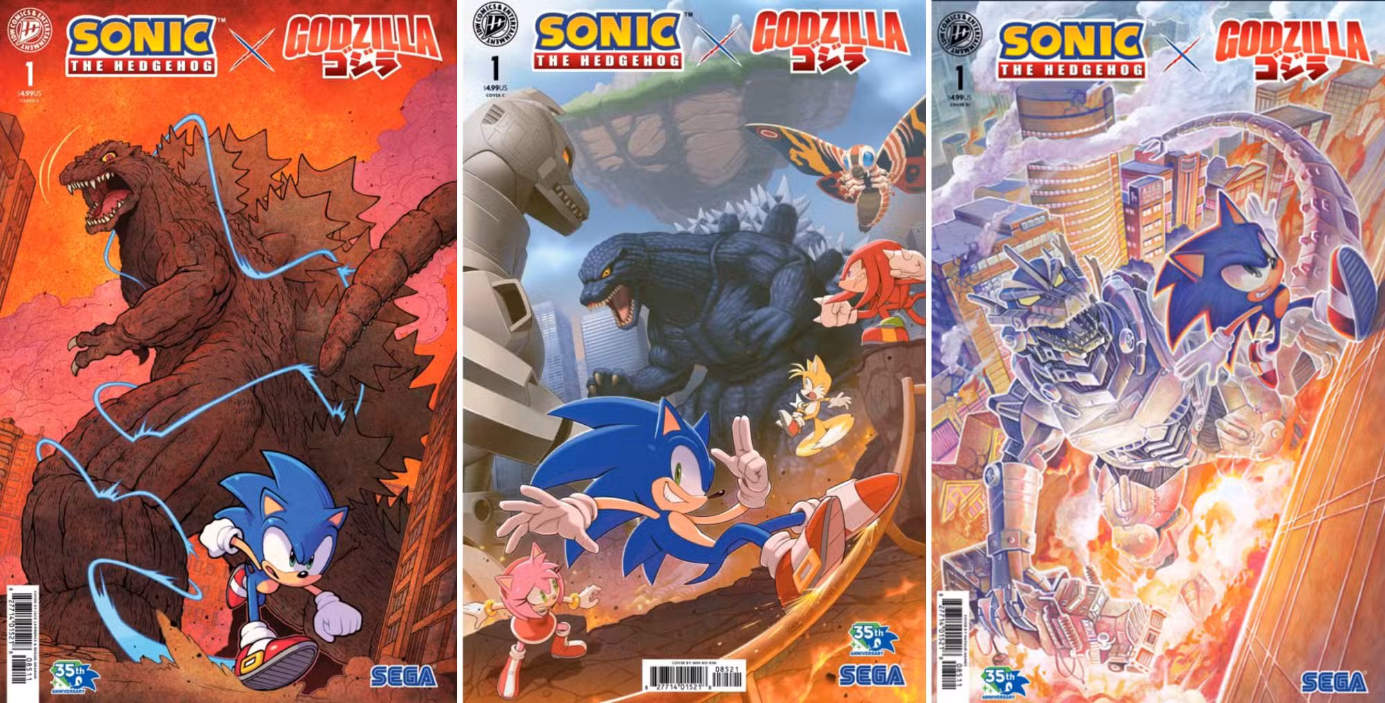CUBIERTAS DE SONIC Y GODZILLA 2