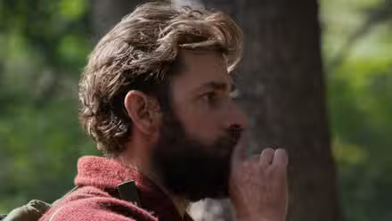 John Krasinski haciendo silencio en Un lugar tranquilo