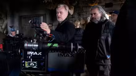Christopher Nolan y Hoyte van Hoytema rodando La Odisea (2026)