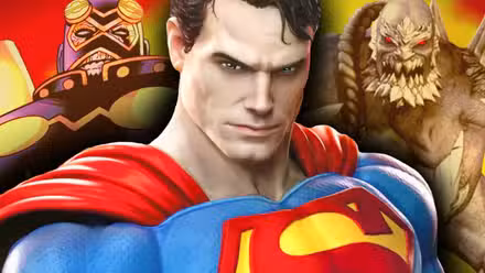 superman con villanos doomsday e imperiex