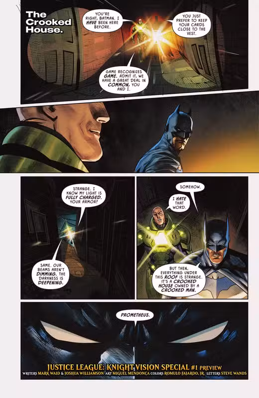 Batman y Lex Luthor discuten en especial de Knight Vision