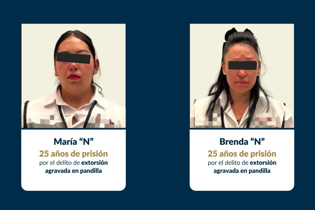 Decían que eran de Cofepris para extorsionar negocios en la CDMX; las sentencian a 25 años de cárcel