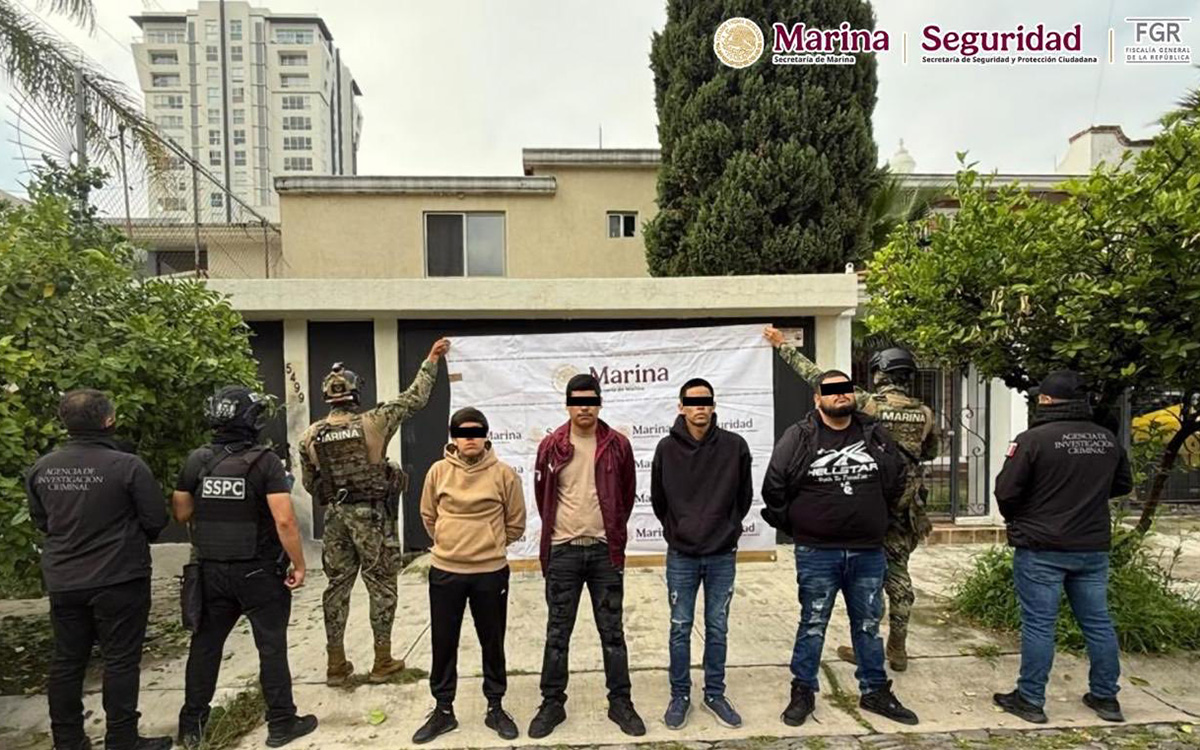 Detienen en Zapopan a seis presuntos miembros de Los Deltas, brazo armado del CJNG
