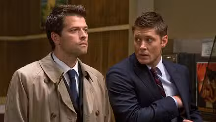 Dean y Castiel de sobrenatural