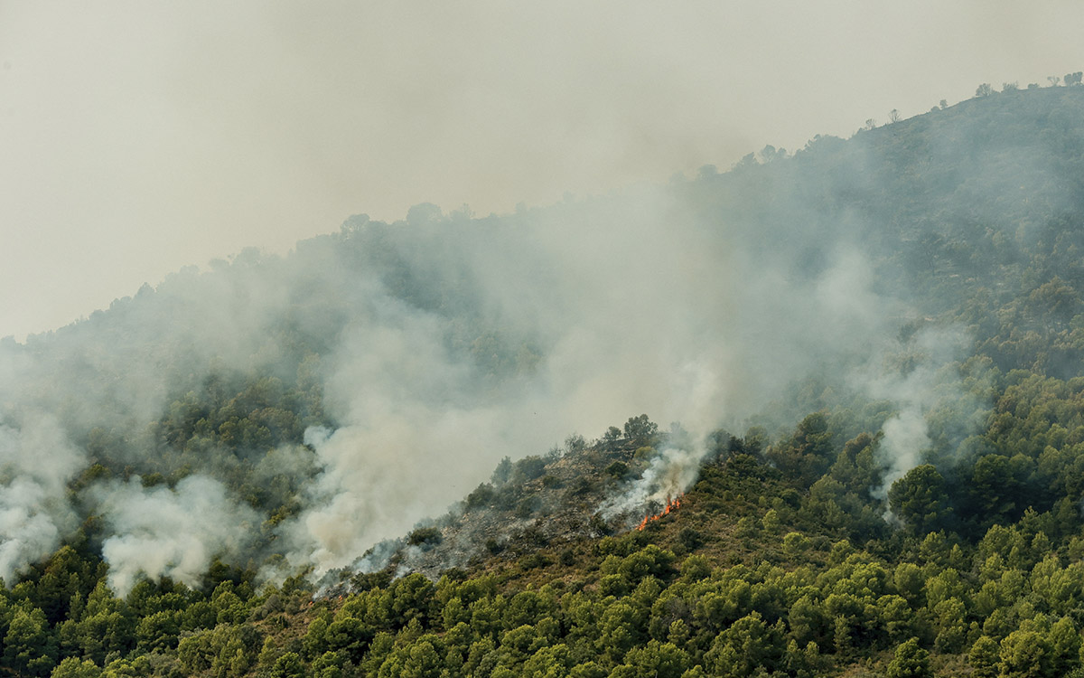 España contiene varios focos de los incendios tras 77,000 hectáreas quemadas