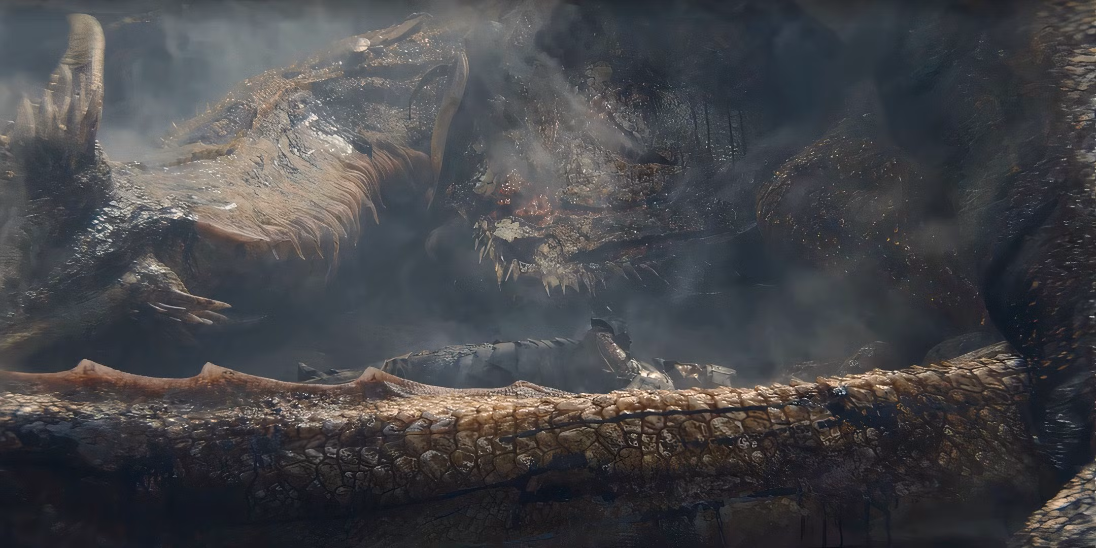 Aegon y Sunfyre yacen gravemente heridos y quemados en House of the Dragon temporada 2, episodio 4
