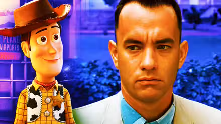 Collage de Woody de Tom Story y Forrest Gump
