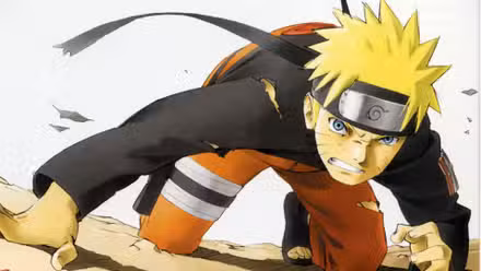 Naruto en el cartel de la película Naruto Shippuden