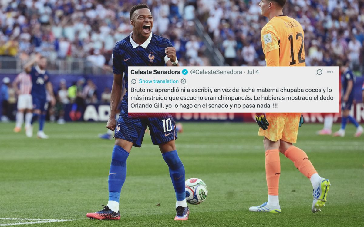 Mbappé tilda de 'despreciable e indigna de su cargo' a senadora paraguaya por dichos racistas